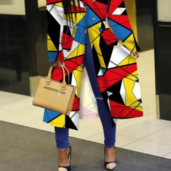 🎀HOST PICK🎀 Gorgeous Trendy Multicolor Trench - Picture 3 of 9